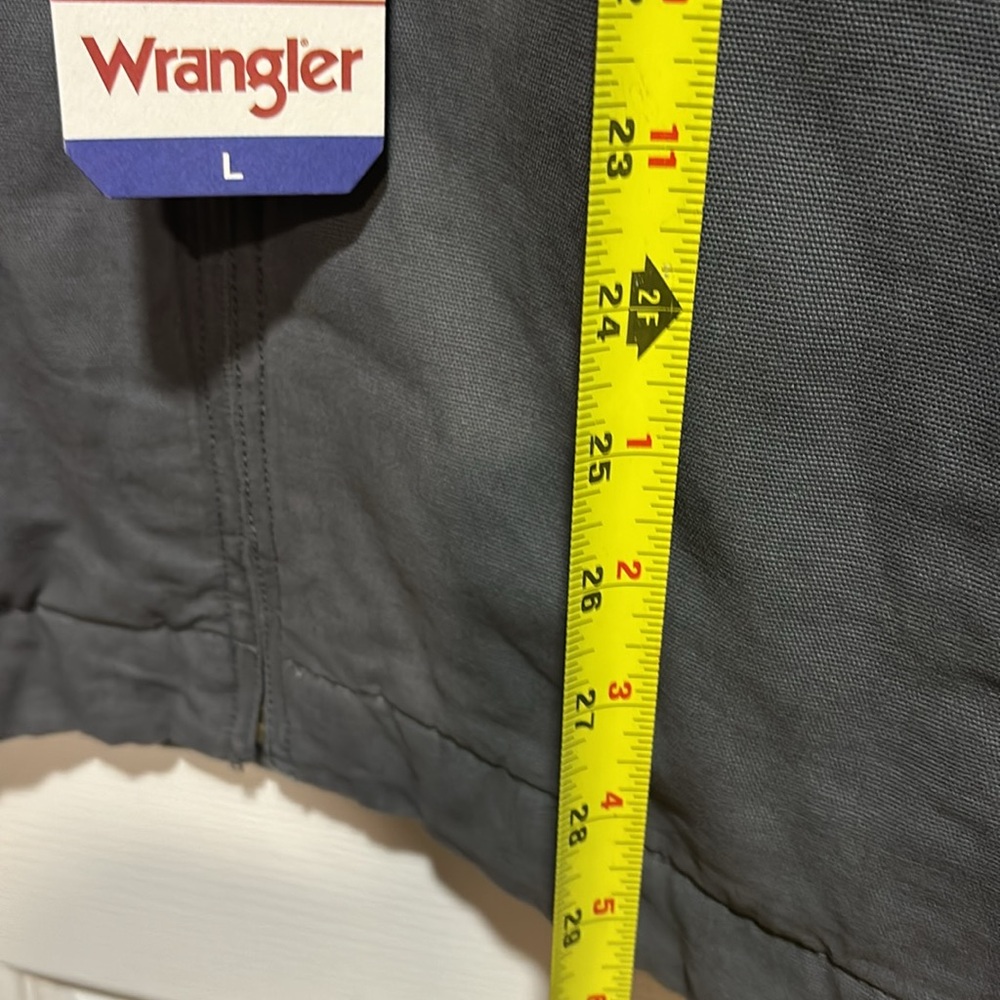Wrangler Men's Workwear Jacket Quilted Lining Corduroy Collar GREY,Size S/M/L/XL - Picture 11 of 11